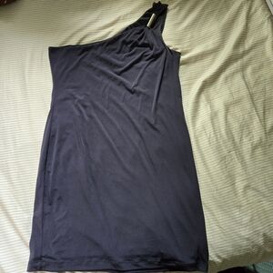 Calvin Klein one shoulder Grey Dress